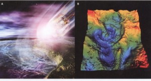 Formation of the Chicxulub crater formed at the end of the Cretaceous.