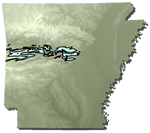Upper Atoka Formation in Arkansas. Courtesy of the Arkansas Geological Survey.